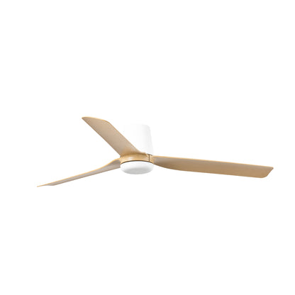 Ventilador de Techo Punt Tub M 132 cm FARO - Blanco/Arce, Sin luz, Mando + Tuya (app y voz) | FARO