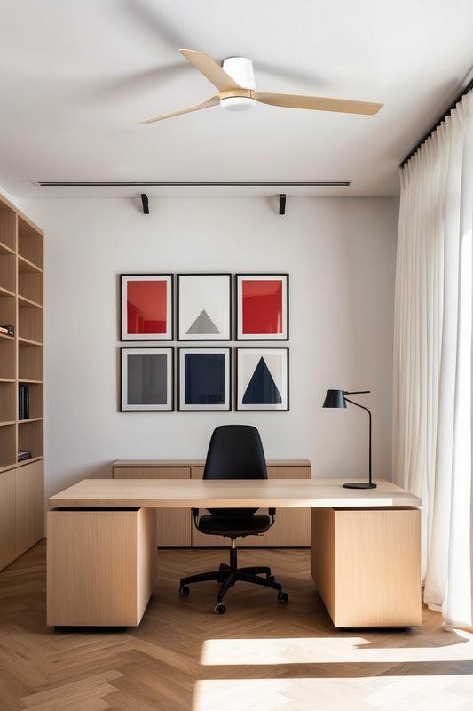 Ventilador Punt Tub M fabricado en Aluminio color Blanco Arce