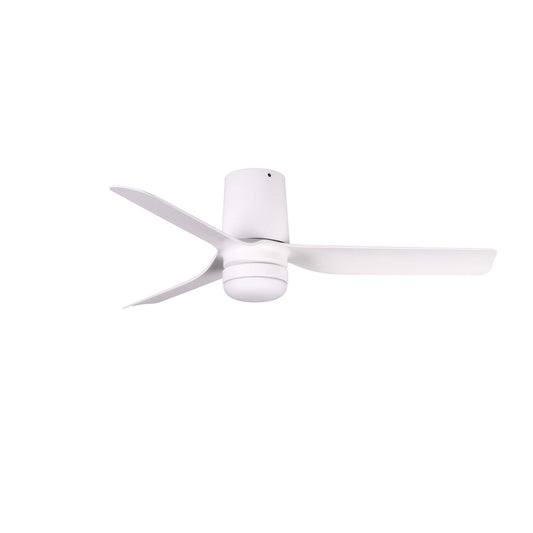 Ventilador de Techo Mini Punt Tub S 90 cm FARO - Blanco, LED 10W 2700/3000/4000K, Mando + Tuya (app y voz) | FARO