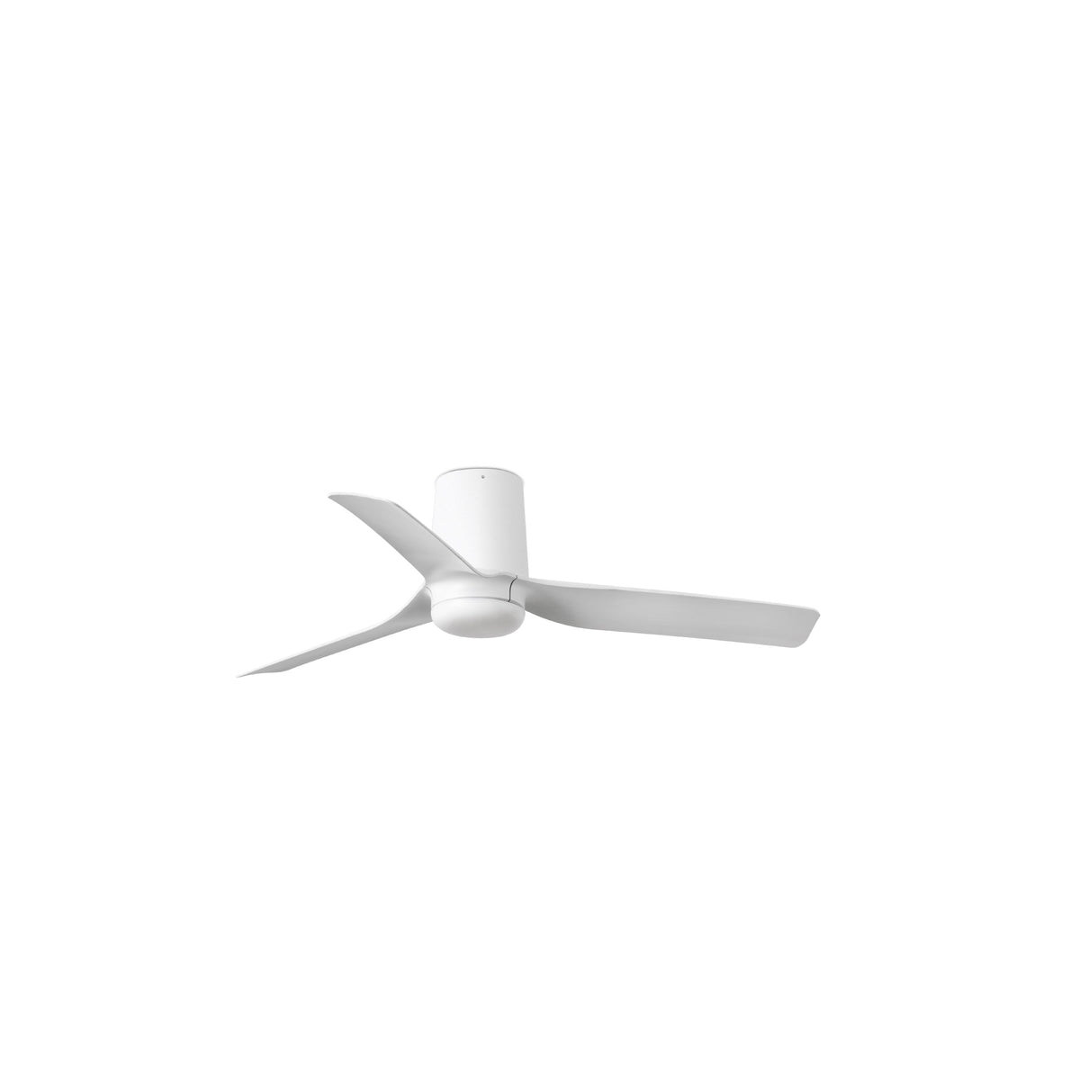 Ventilador de Techo Mini Punt Tub S 90 cm FARO - Blanco, Sin luz, Mando + Tuya (app y voz) | FARO