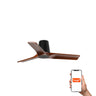 HEYWOOD TUB S Ventilador de Techo Nogal y Negro Smart Tuya FARO 33837WT
