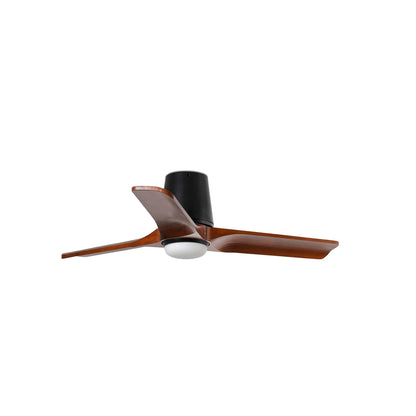 Ventilador de Techo Heywood Tub S 90 cm FARO - Negro/Nogal, LED 10W 2700/3000/4000K, Mando + Tuya (app y voz) | FARO