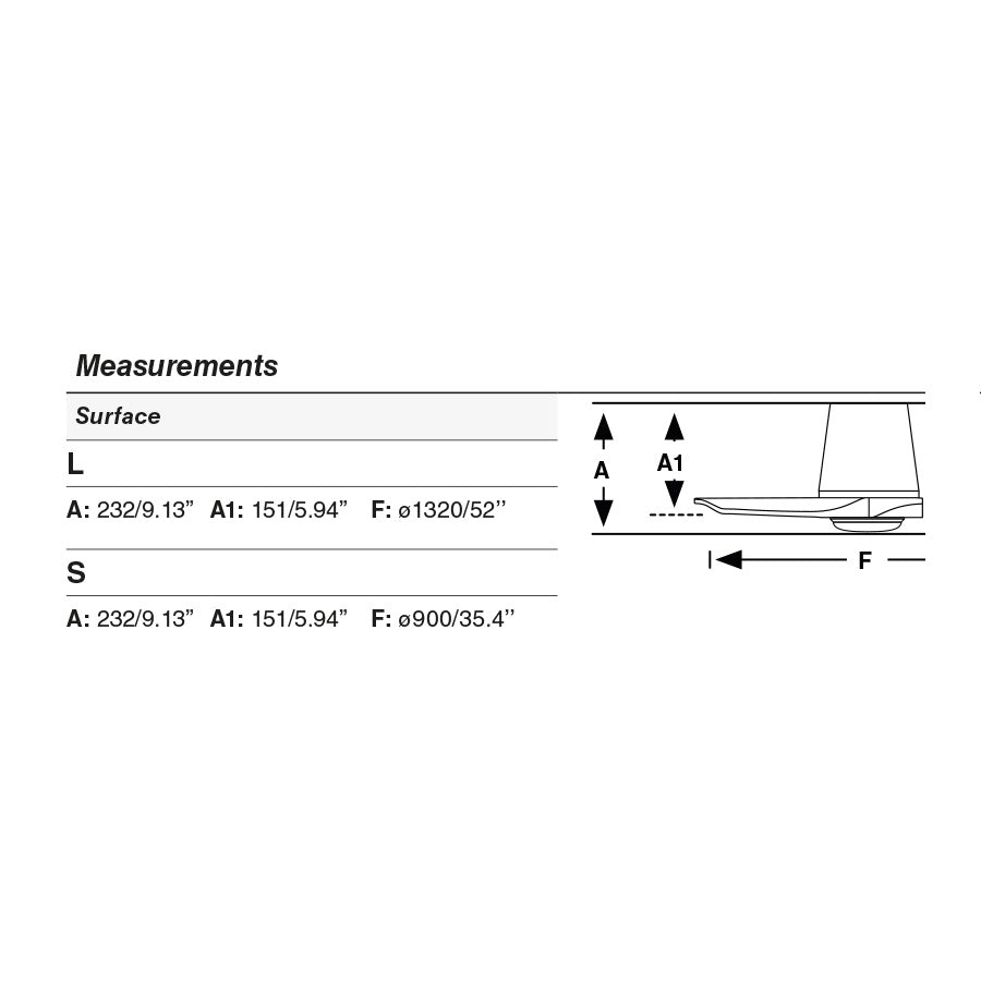 Ventilador de Techo con motor DC silencioso (43 dBA)