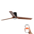 Ventilador de Techo LED Inteligente HEYWOOD TUB Nogal Negro FARO
