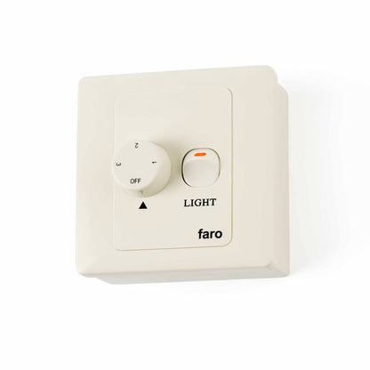 Controlador de Pared 3 Velocidades Blanco Faro 33928