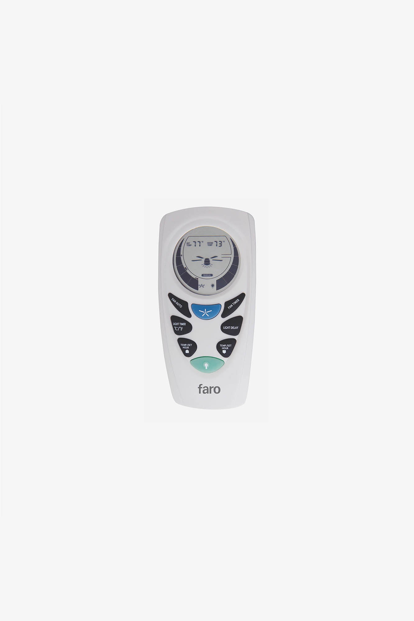 Mando a distancia Faro fabricado en ABS color Gris, control total de tu ventilador.