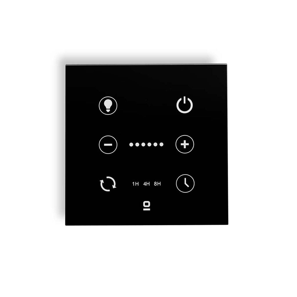 Controlador de Pared Negro para Ventilador DC con Luz Regulable Faro 33988