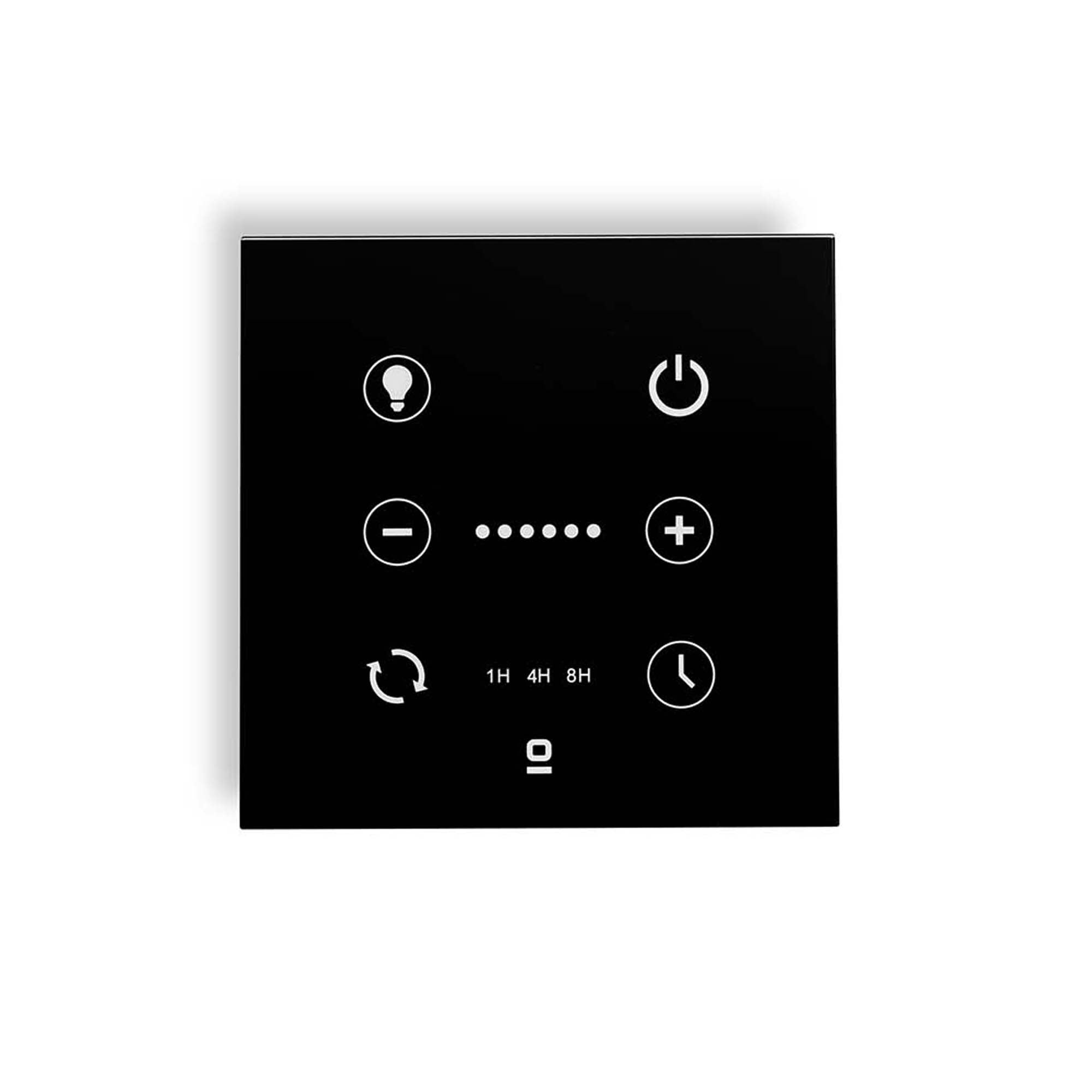 Controlador de Pared Negro para Ventilador DC con Luz Regulable Faro 33988