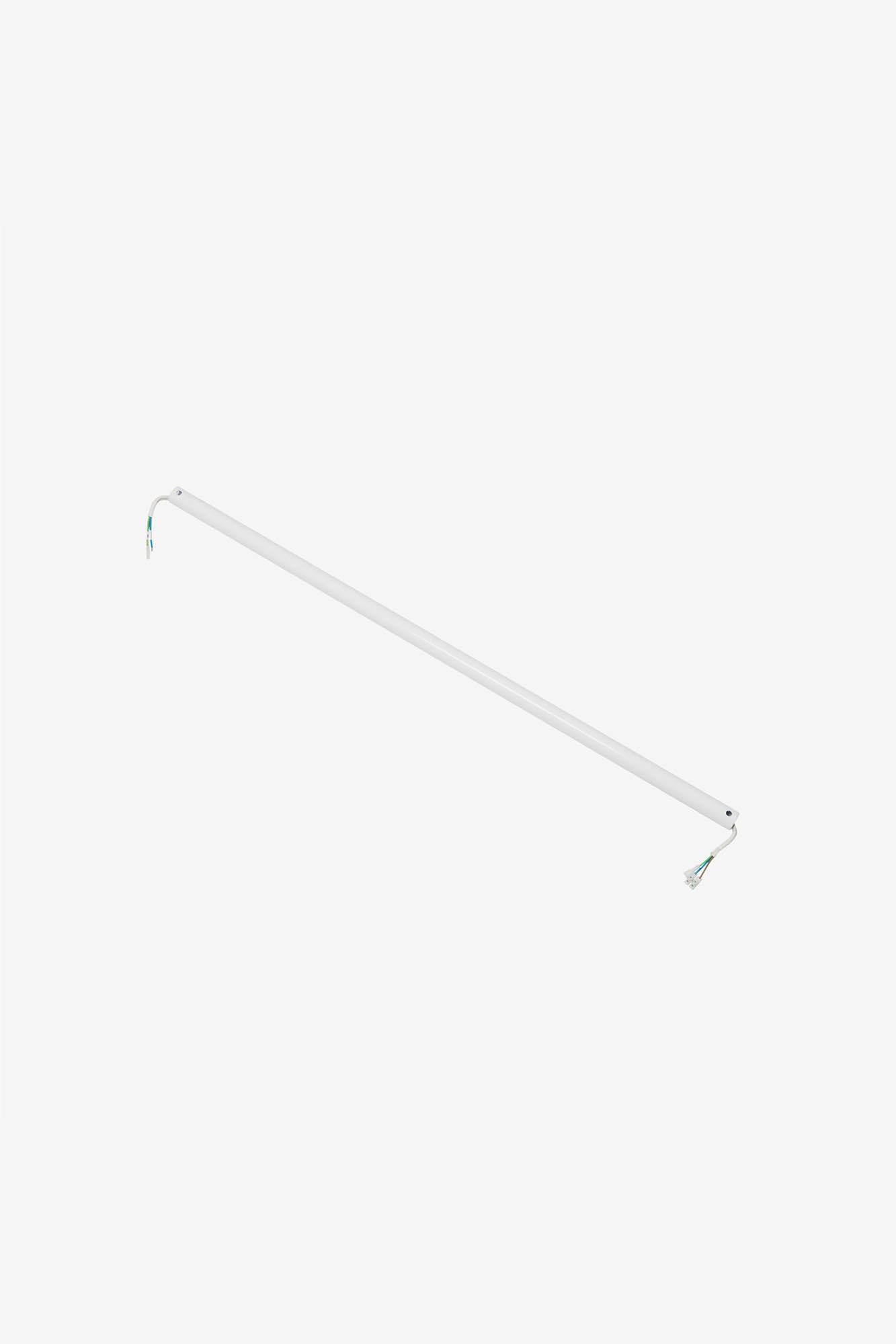 Tija para ventilador fabricada en acero color blanco, ideal para hogar