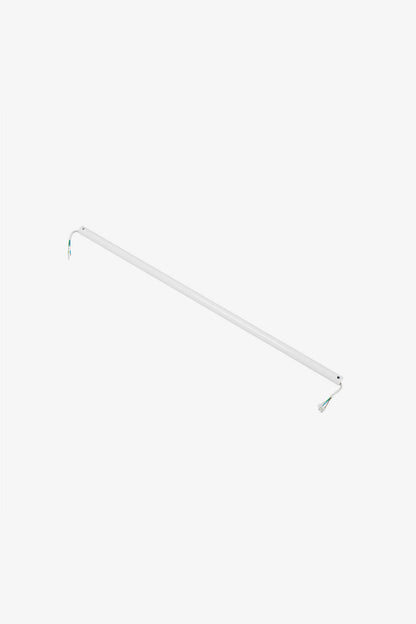 Tija para ventilador fabricada en acero color blanco, ideal para hogar