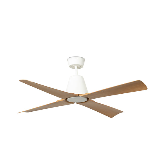 TYPHOON M Ventilador con Luz LED Blanco y Madera FARO 34105-130