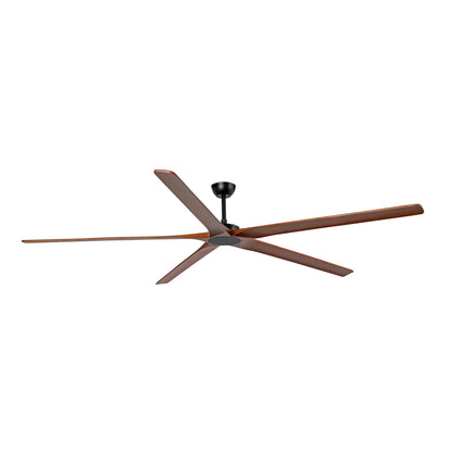 Ventilador de techo XXL Bigwood 24 Faro, diseño en nogal y negro, ideal para grandes espacios