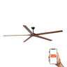 Ventilador Techo XXL Nogal Negro Smart FARO Bigwood 34192WT