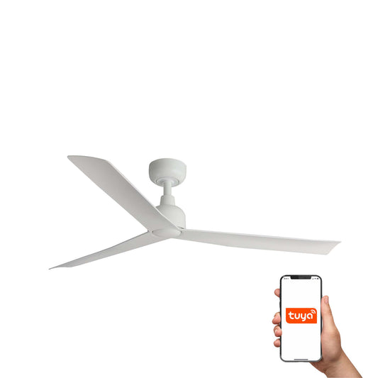 Ventilador de techo MARINE M Blanco Smart TUYA FARO 34274WT para exterior IP44