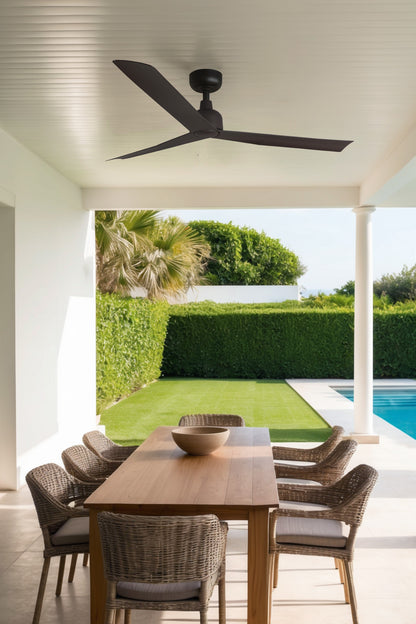 Ventilador MARINE M fabricado en Acero color Marrón Oscuro