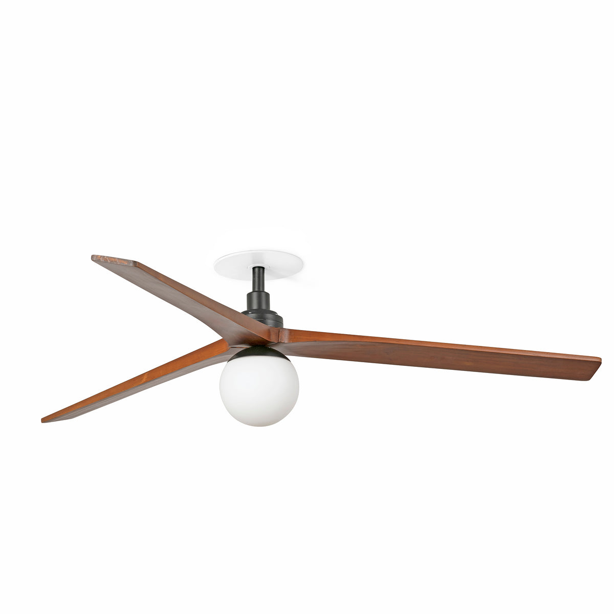 Ventilador de Techo Empotrado Klim L 150 cm FARO - Negro/Nogal, Portalámparas E27, Mando a distancia | FARO