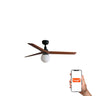 Ventilador de techo KLIM M negro/nogal FARO