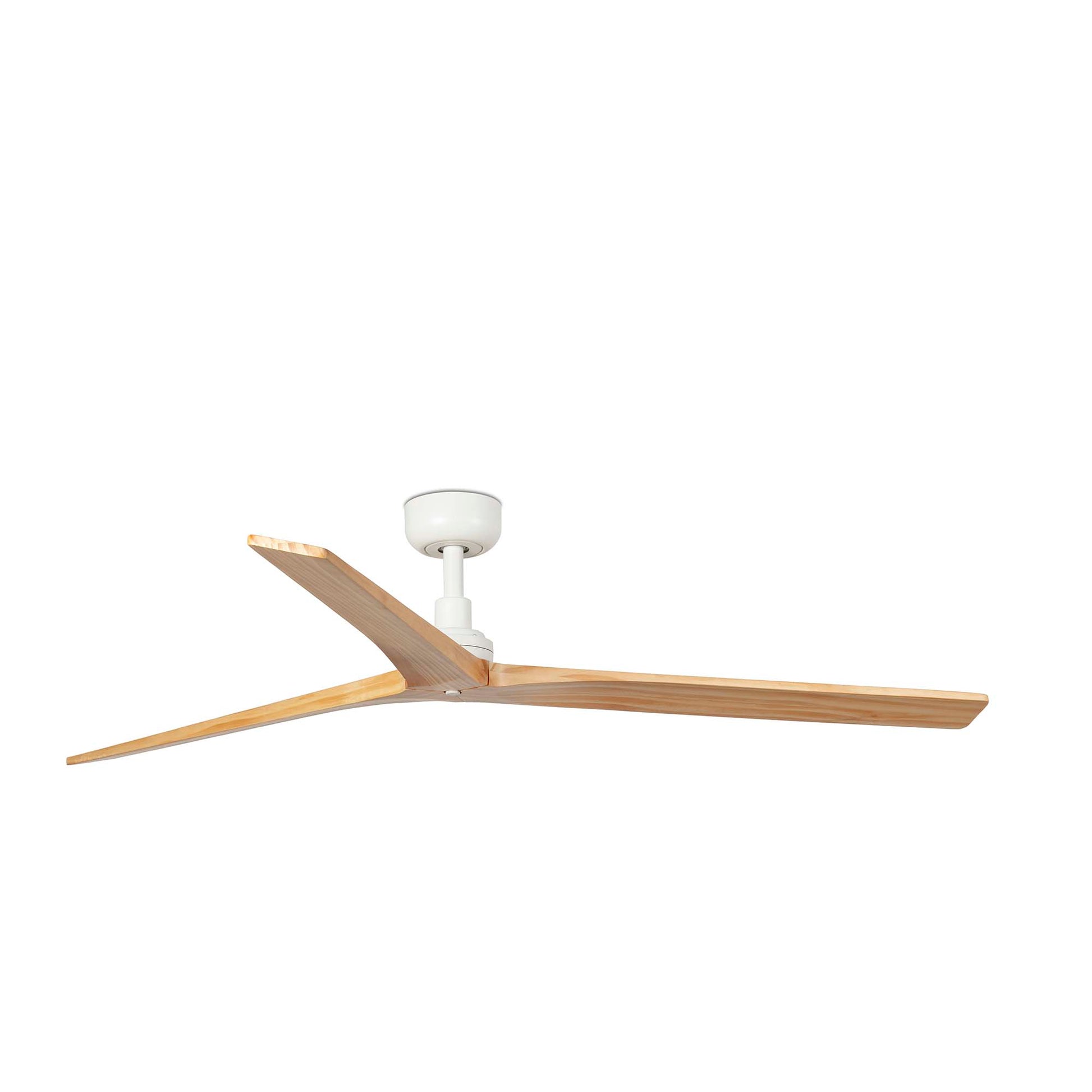 KLIM L Ventilador de Techo Silencioso Blanco y Roble FARO 34279