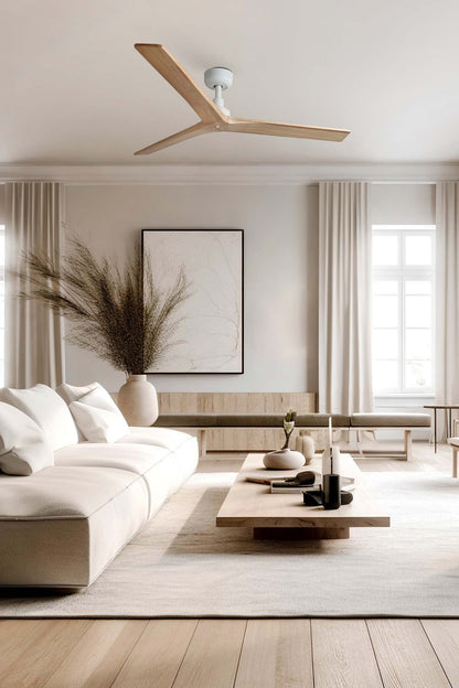 Ventilador KLIM M fabricado en Pino color Blanco Mate