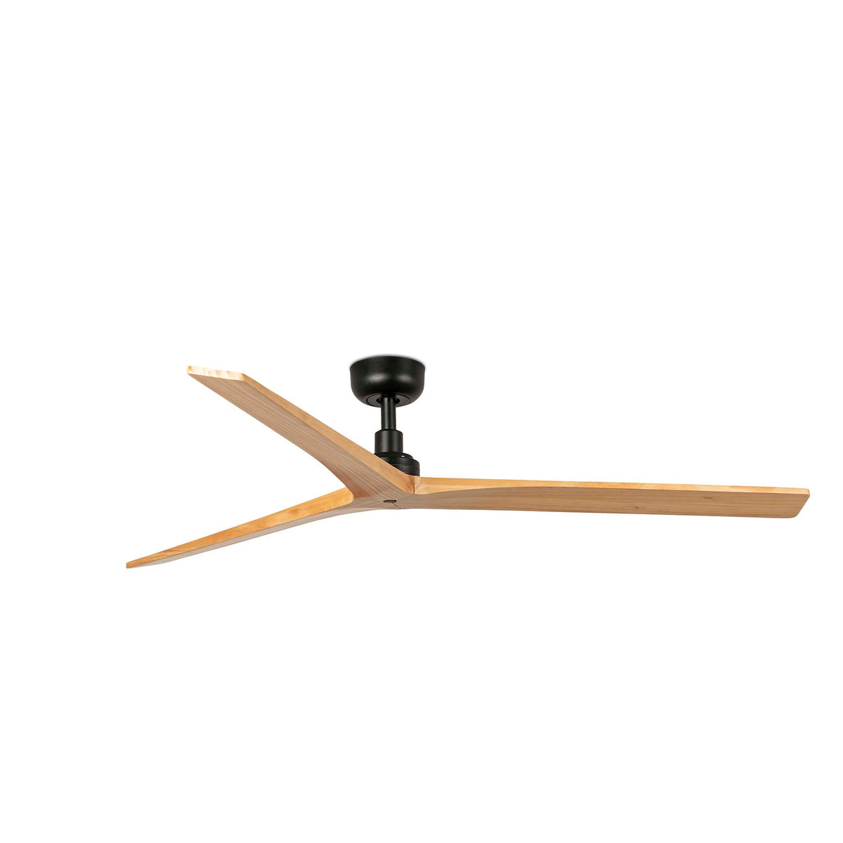 Ventilador de Techo Klim L 150 cm FARO - Negro/Pino, Sin luz, 0-10V | FARO