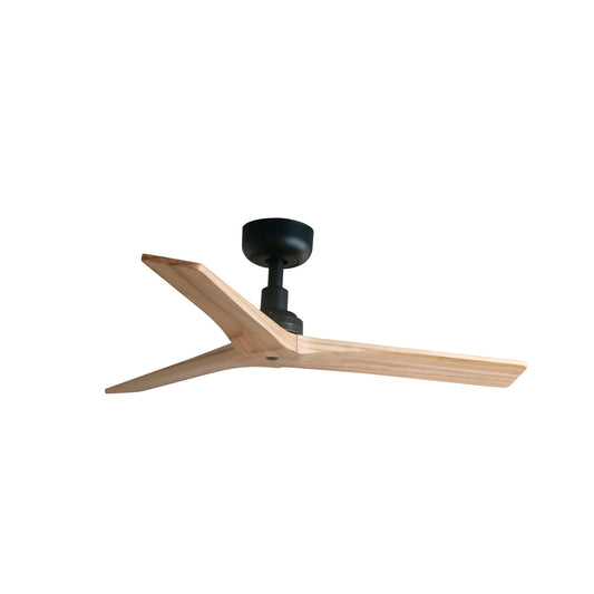 Ventilador de Techo KLIM S Negro Mate con Palas de Pino TUYA Faro - vista principal | FARO