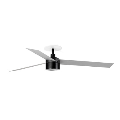 Ventilador de Techo Empotrado Cruiser L FARO - Negro/Aluminio, TEK 4000K, 0-10V | FARO