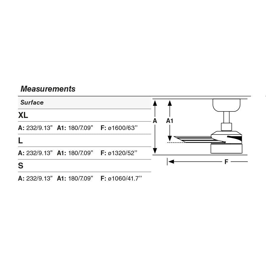 Ventilador de techo con luz LED regulable en temperatura 2700/4000/6500K