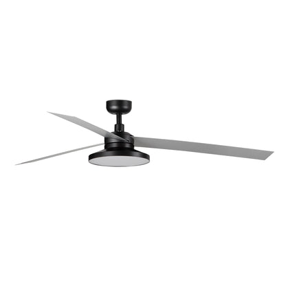 Ventilador de Techo Cruiser XL 160 cm FARO - Negro/Aluminio, TAK 2700K, Mando + Tuya (app y voz) | FARO