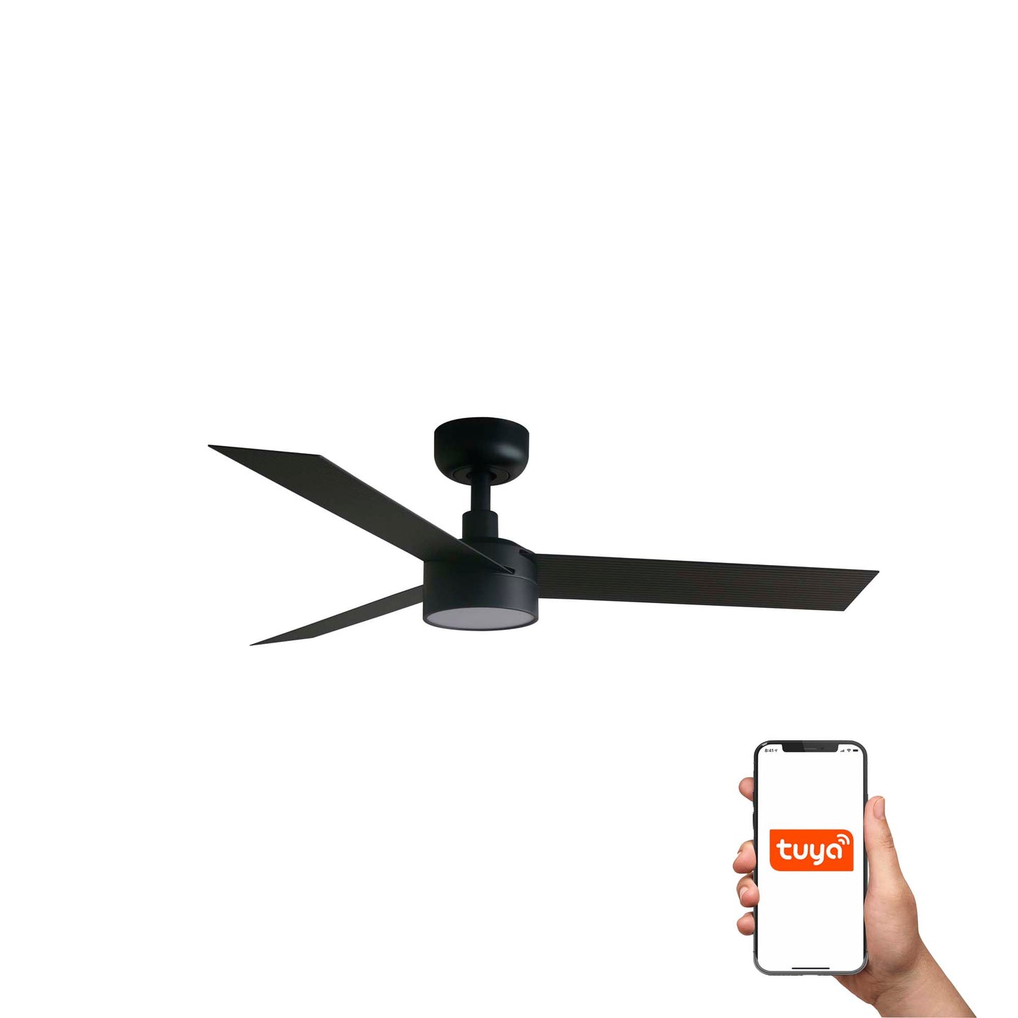 Cruiser S LED Ventilador de Techo Inteligente Negro FARO 34289WT-1TW