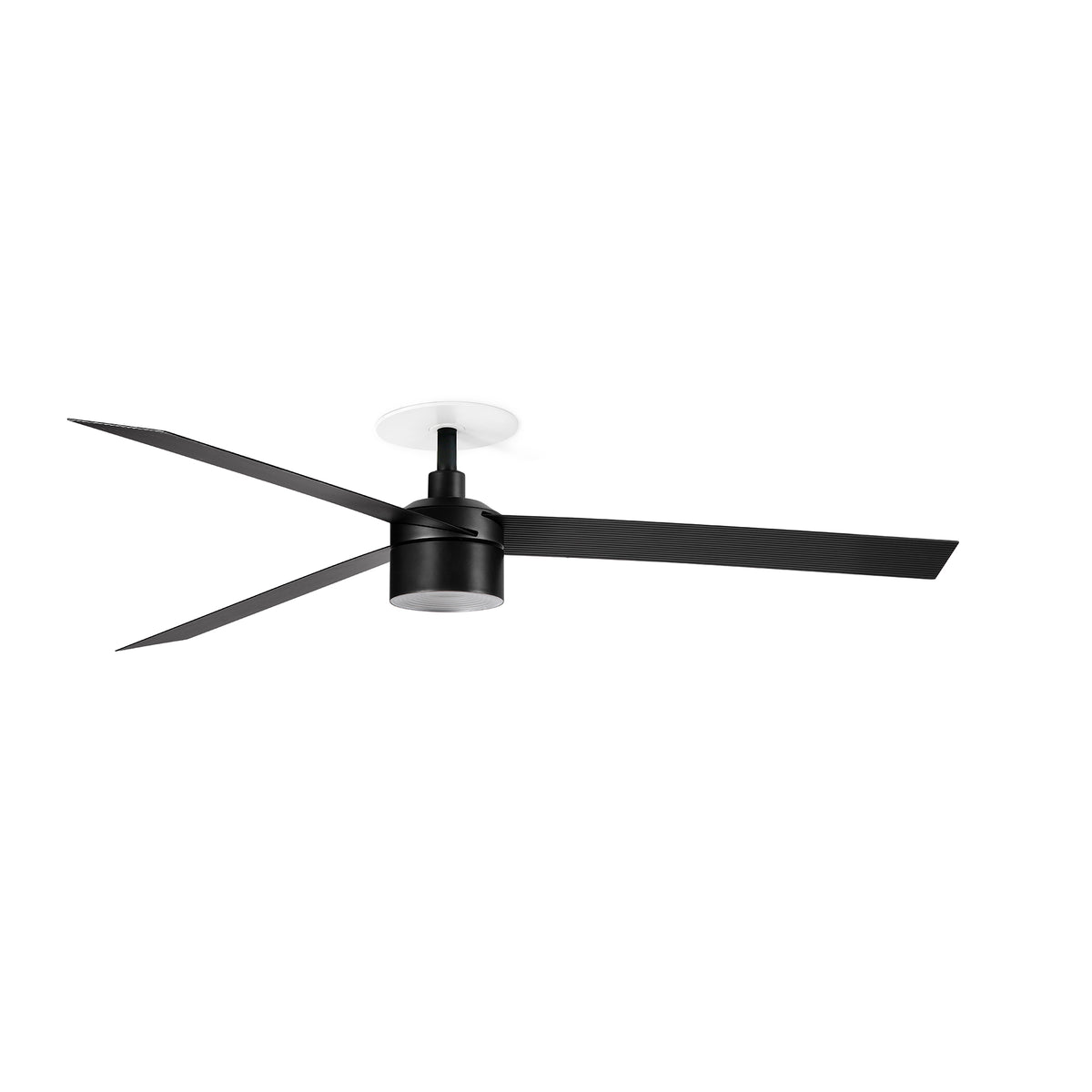 Ventilador de Techo Empotrado Cruiser L FARO - Negro, TEK 4000K, Mando a distancia | FARO