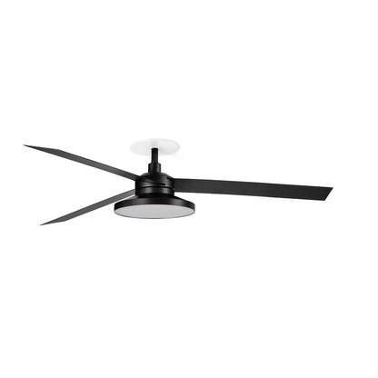 Ventilador de Techo Empotrado Cruiser L FARO - Negro, TAK 4000K, 0-10V | FARO