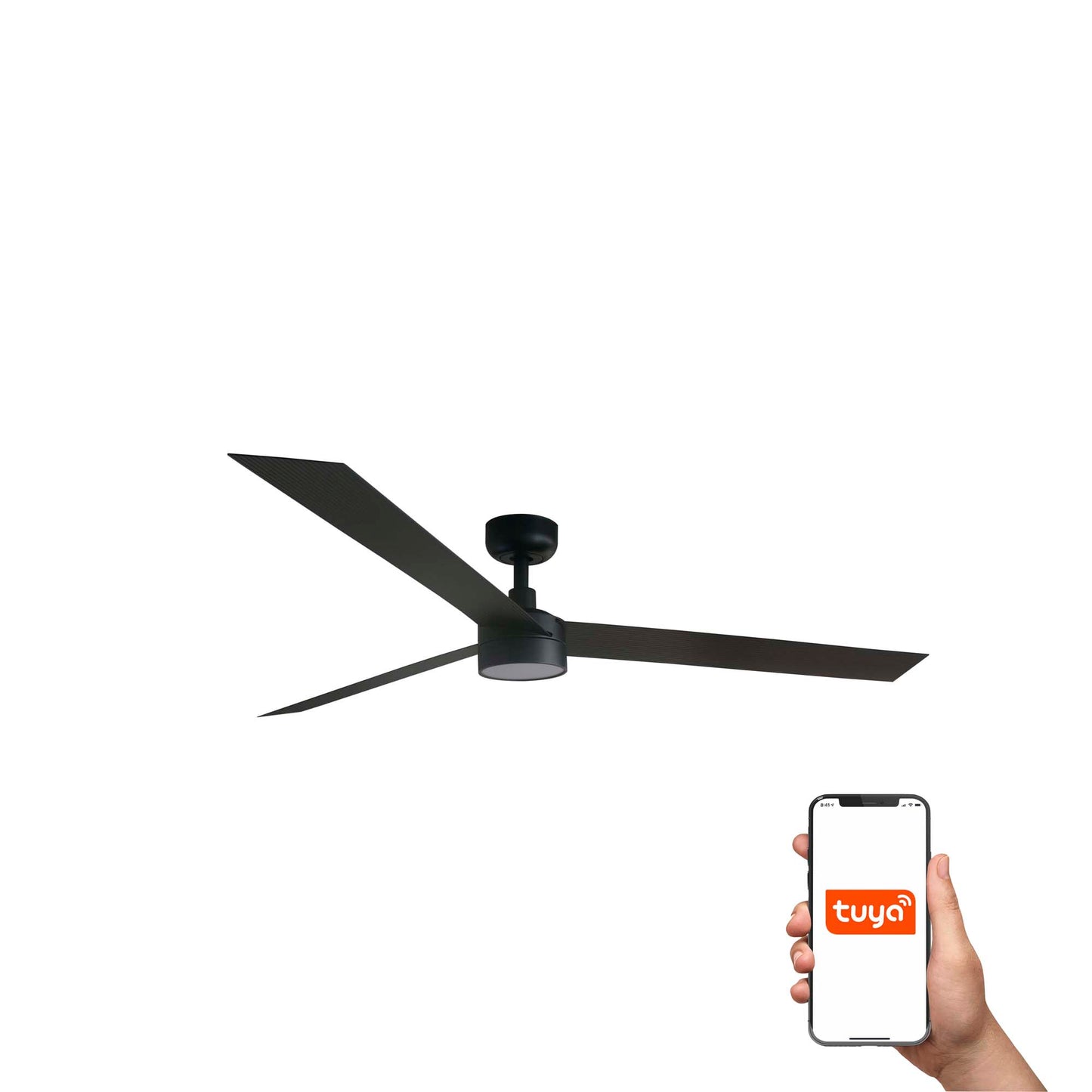 CRUISER XL Ventilador de Techo Inteligente Negro FARO 34293WT-1TW