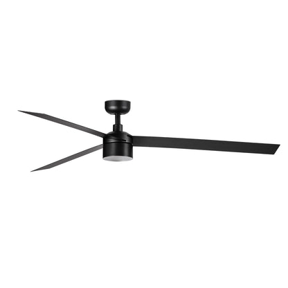 Ventilador de Techo Cruiser XL 160 cm FARO - Negro, TEK 3000K, Mando + Tuya (app y voz) | FARO