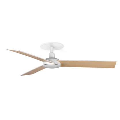 Ventilador de Techo Empotrado Rudder S 106 cm FARO - Blanco/Fresno, Sin luz, 0-10V | FARO