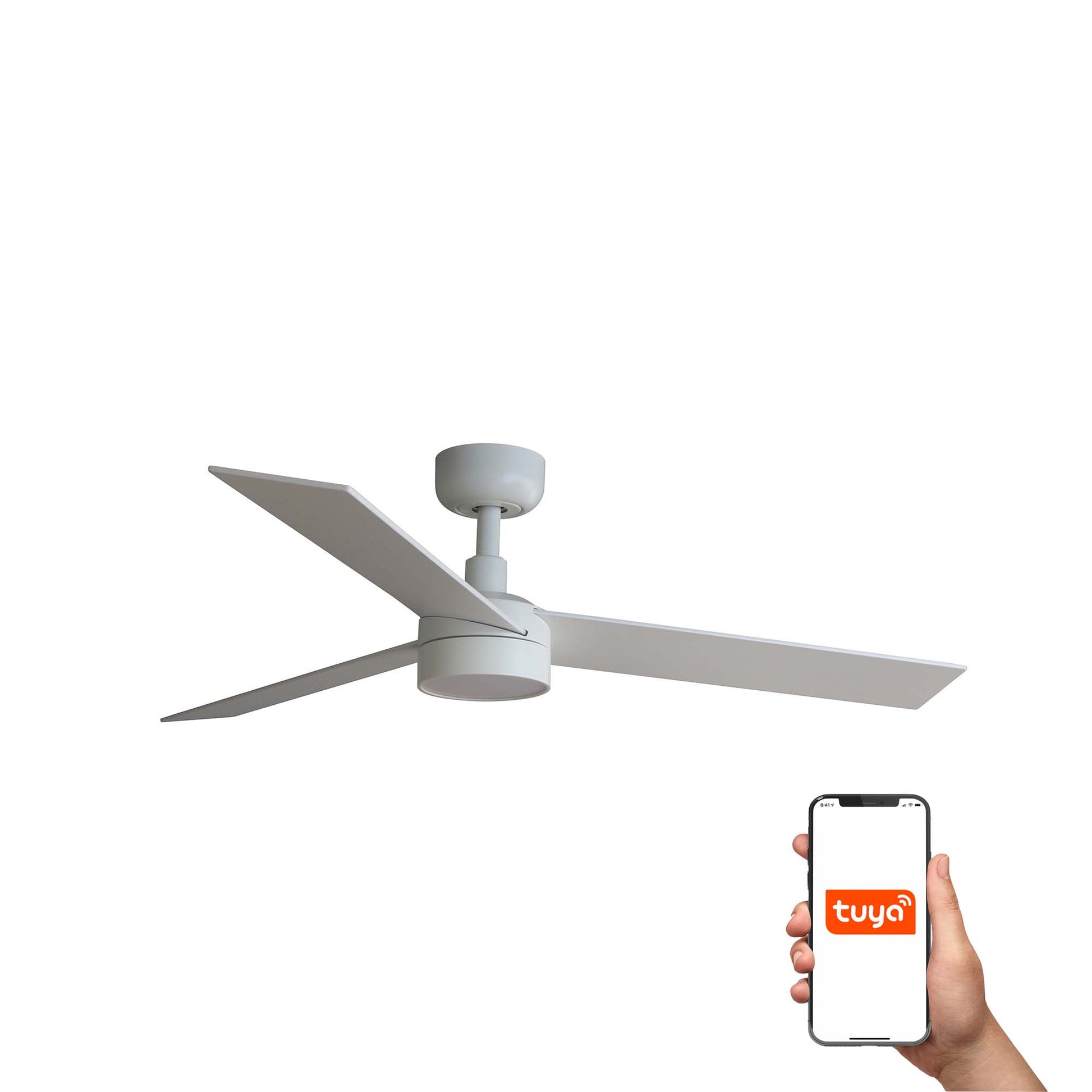 Ventilador de Techo LED Smart Blanco y Fresno FARO 34295WT-1TW