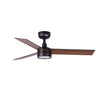 Rudder S Ventilador de Techo con Luz LED Negro y Nogal FARO 34296-1TW