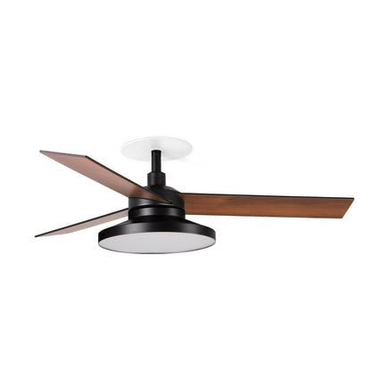 Ventilador de Techo Empotrado Rudder S 106 cm FARO - Negro/Nogal, TAK 3000K, 0-10V | FARO