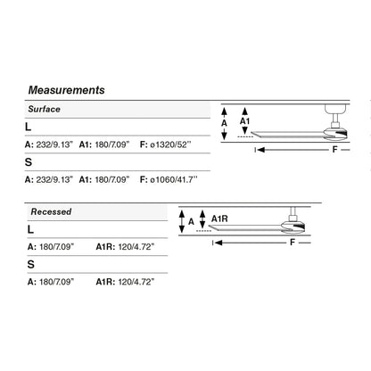 Ventilador de techo con Motor DC para bajo consumo