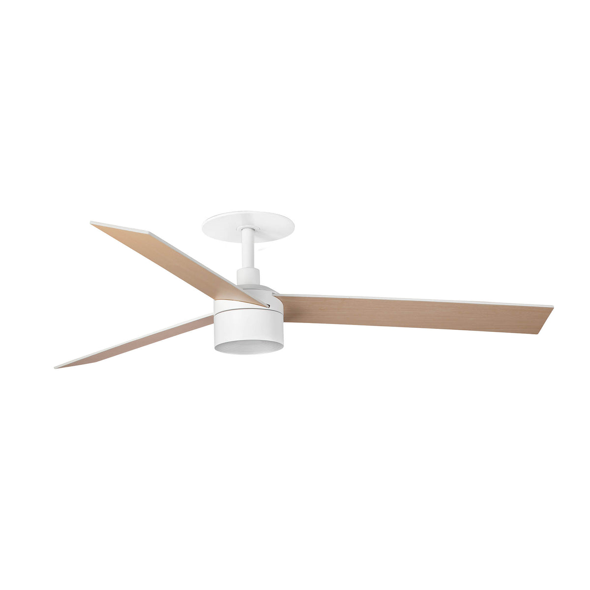 Ventilador de Techo Empotrado Rudder L 132 cm FARO - Blanco/Fresno, TEK 4000K, Mando a distancia | FARO