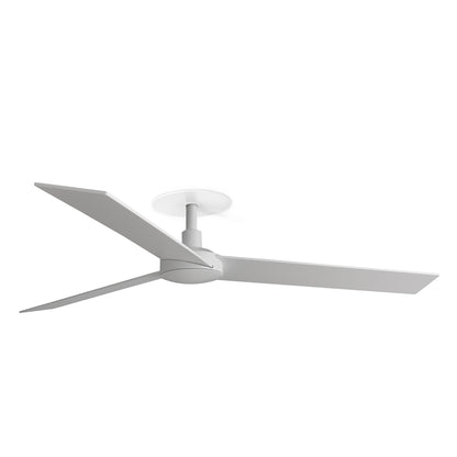 Ventilador de Techo Empotrado Rudder L 132 cm FARO - Blanco/Fresno, Sin luz, 0-10V | FARO