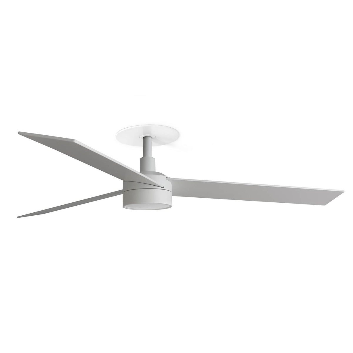 Ventilador de Techo Empotrado Rudder L 132 cm FARO - Blanco/Fresno, LED 20W CCT, 0-10V | FARO