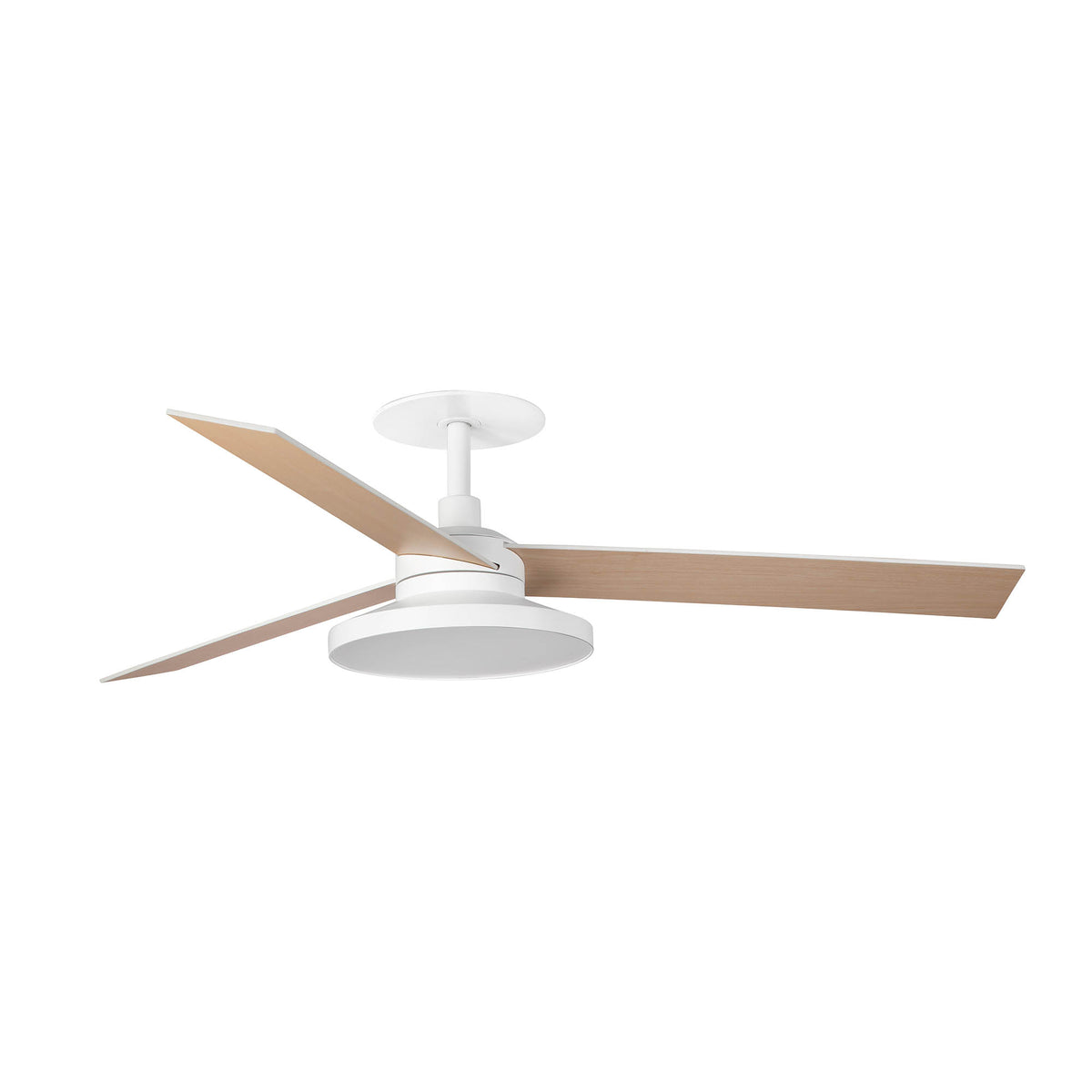 Ventilador de Techo Empotrado Rudder L 132 cm FARO - Blanco/Fresno, TAK 4000K, 0-10V | FARO