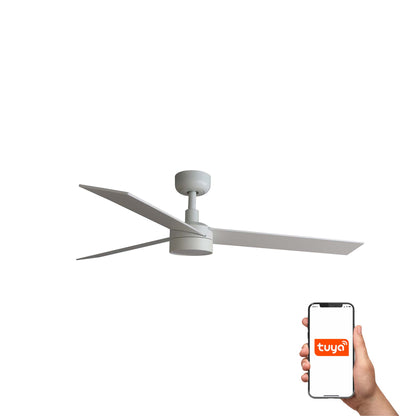 Ventilador de Techo LED Smart Blanco y Fresno FARO RUDDER 34297WT-1TW