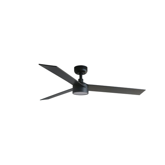 Ventilador de Techo Rudder L 132 cm 3 Palas FARO - Negro/Nogal, LED 20W CCT, Mando a distancia | FARO · Ref. 342981S