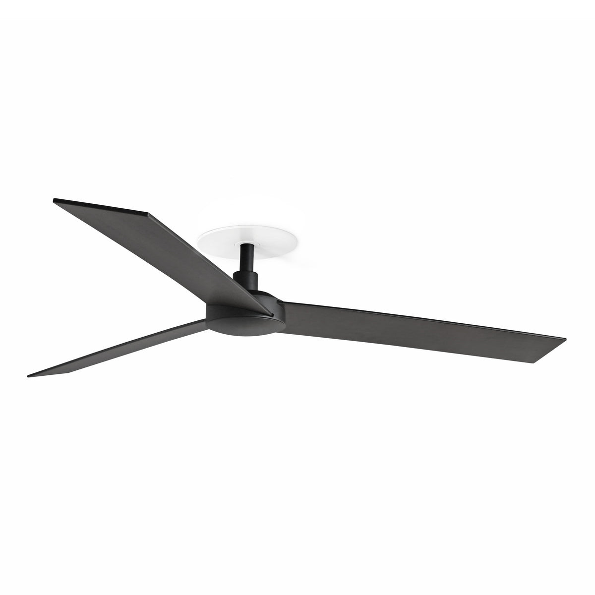 Ventilador de Techo Empotrado Rudder L 132 cm FARO - Negro/Nogal, Sin luz, Mando a distancia | FARO
