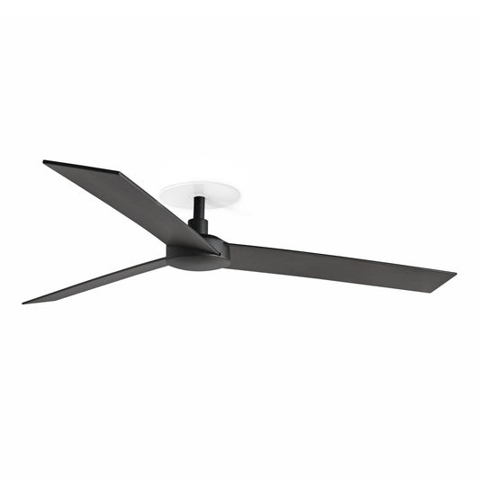 Ventilador de Techo Empotrado Rudder L 132 cm FARO - Negro/Nogal, Sin luz, Mando a distancia | FARO