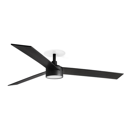 Ventilador de Techo Empotrado Rudder L 132 cm FARO - Negro/Nogal, LED 20W CCT, Mando a distancia | FARO · Ref. 34298R1S