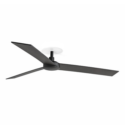 Ventilador de Techo Empotrado Rudder L 132 cm FARO - Negro/Nogal, Sin luz, 0-10V | FARO