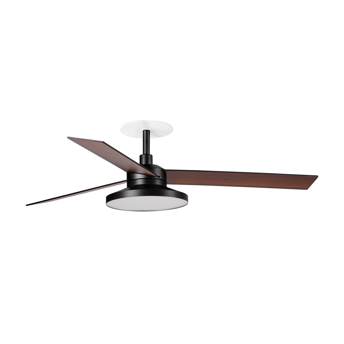 Ventilador de Techo Empotrado Rudder L 132 cm FARO - Negro/Nogal, TAK 4000K, 0-10V | FARO