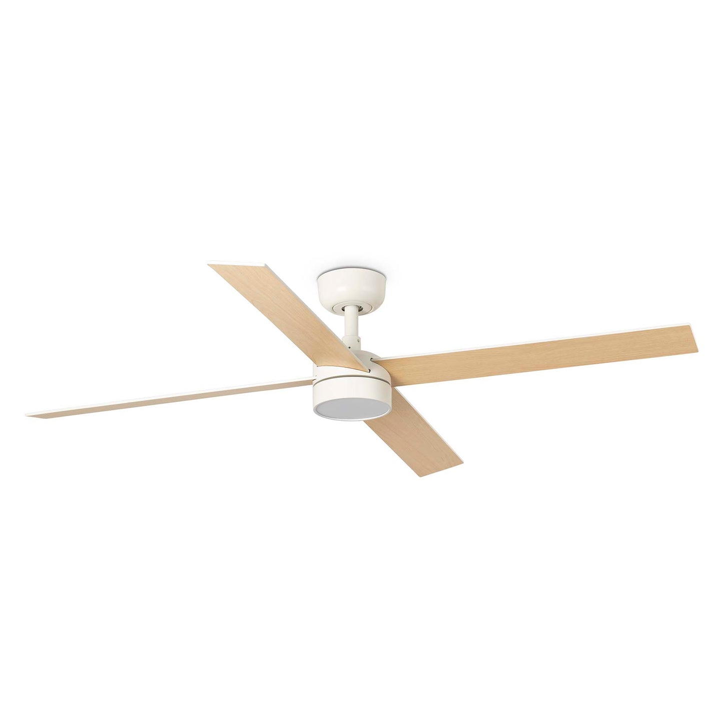 Ventilador de Techo LED Blanco y Fresno FARO Rudder L 34355-1TW